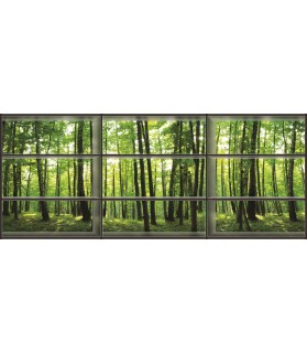 Fotografie tapet Panorama spre padure 3D 3XL Vlies 