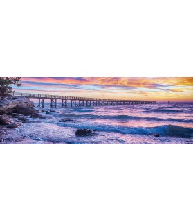 Fotografie tapet Apus peste mare 3XL Vlies
