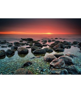 Fotografie tapet Apus la mare 1