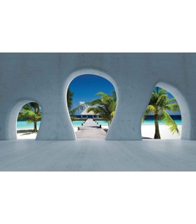 Fotografie tapet Insula tropicala