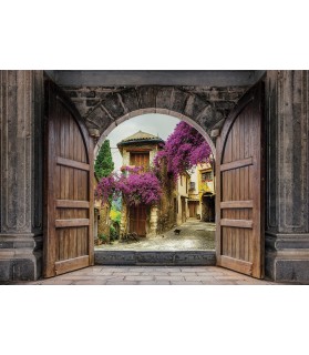 Fotografie tapet Intrare in oras 3D XL