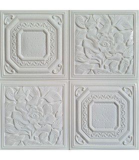 Tapet 3D Autocolant alb Flori Tapet 3D Autocolant alb Flori